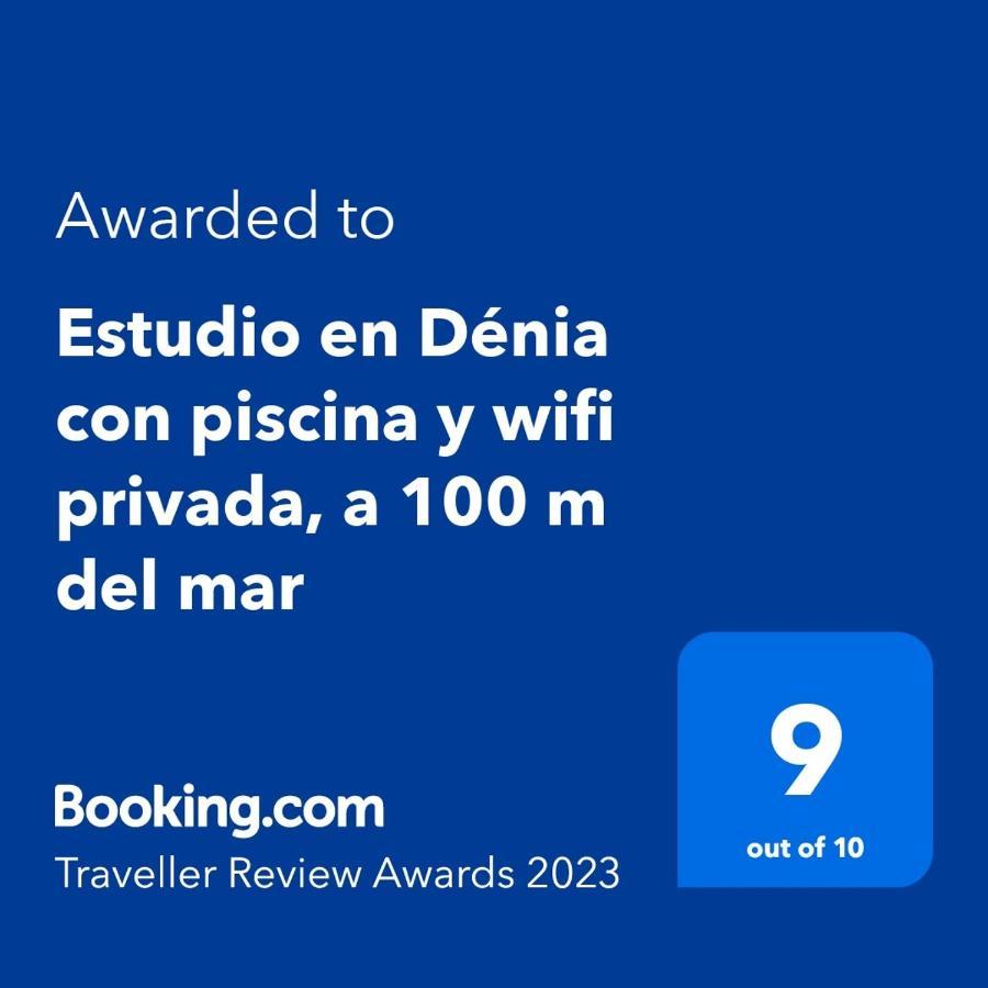 Estudio En Denia Con Piscina Y Wifi Privada, A 100 M Del Mar Экстерьер фото